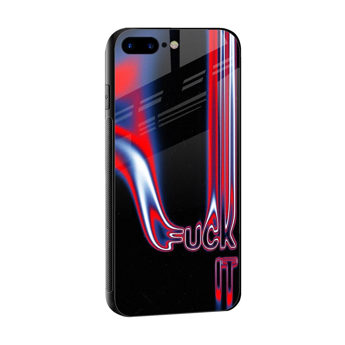 Carefree Glow sleek iphone 8 plus cover with tempered glass back and TPU edges