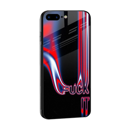 Carefree Glow sleek iphone 8 plus cover with tempered glass back and TPU edges