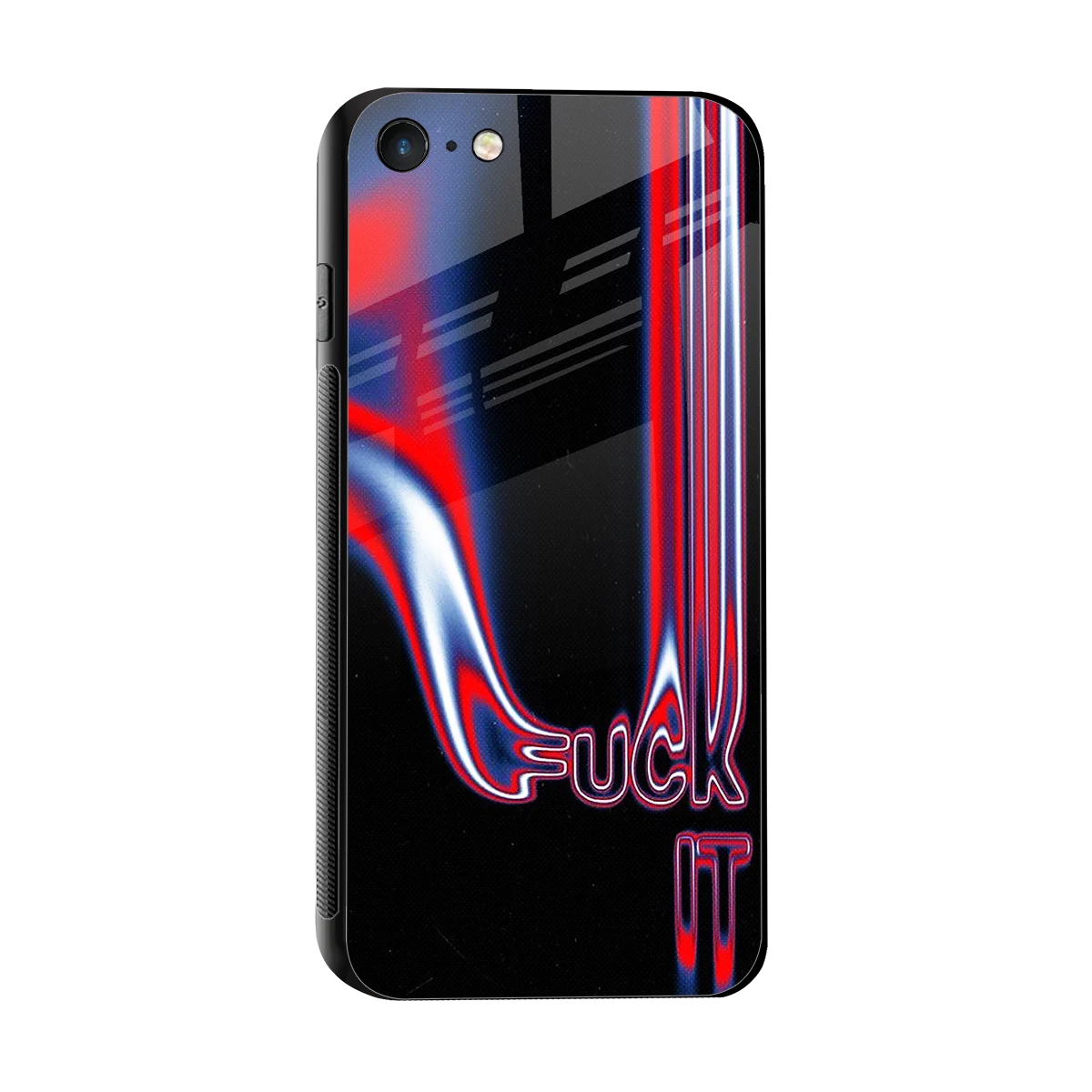 Carefree Glow sleek iphone 7 cover with tempered glass back and TPU edges