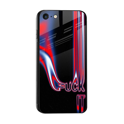 Carefree Glow sleek iphone 7 cover with tempered glass back and TPU edges