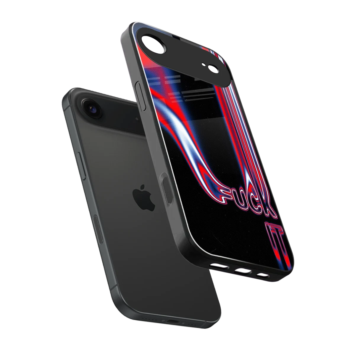 Carefree Glow sleek iphone air cover with tempered glass back and TPU edges