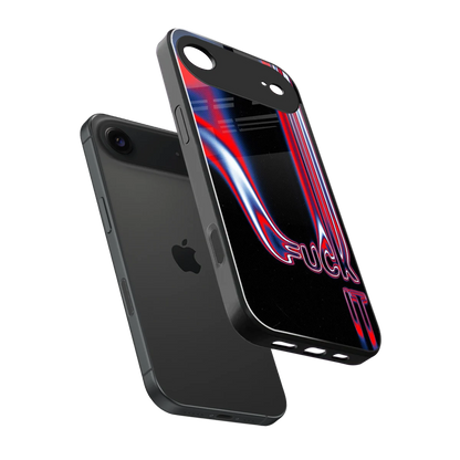 Carefree Glow sleek iphone air cover with tempered glass back and TPU edges