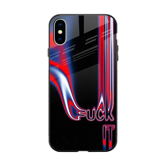 Carefree Glow back phone cover | glass case for iphone xs