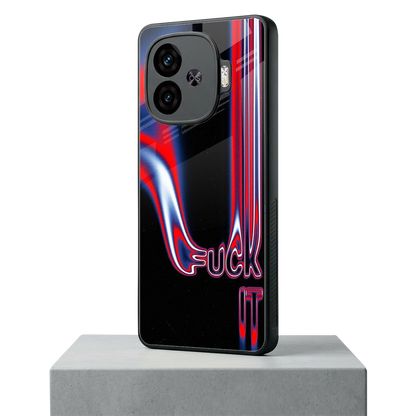 Carefree Glow iqoo neo 10r 5g mobile cover | shockproof glass phone case