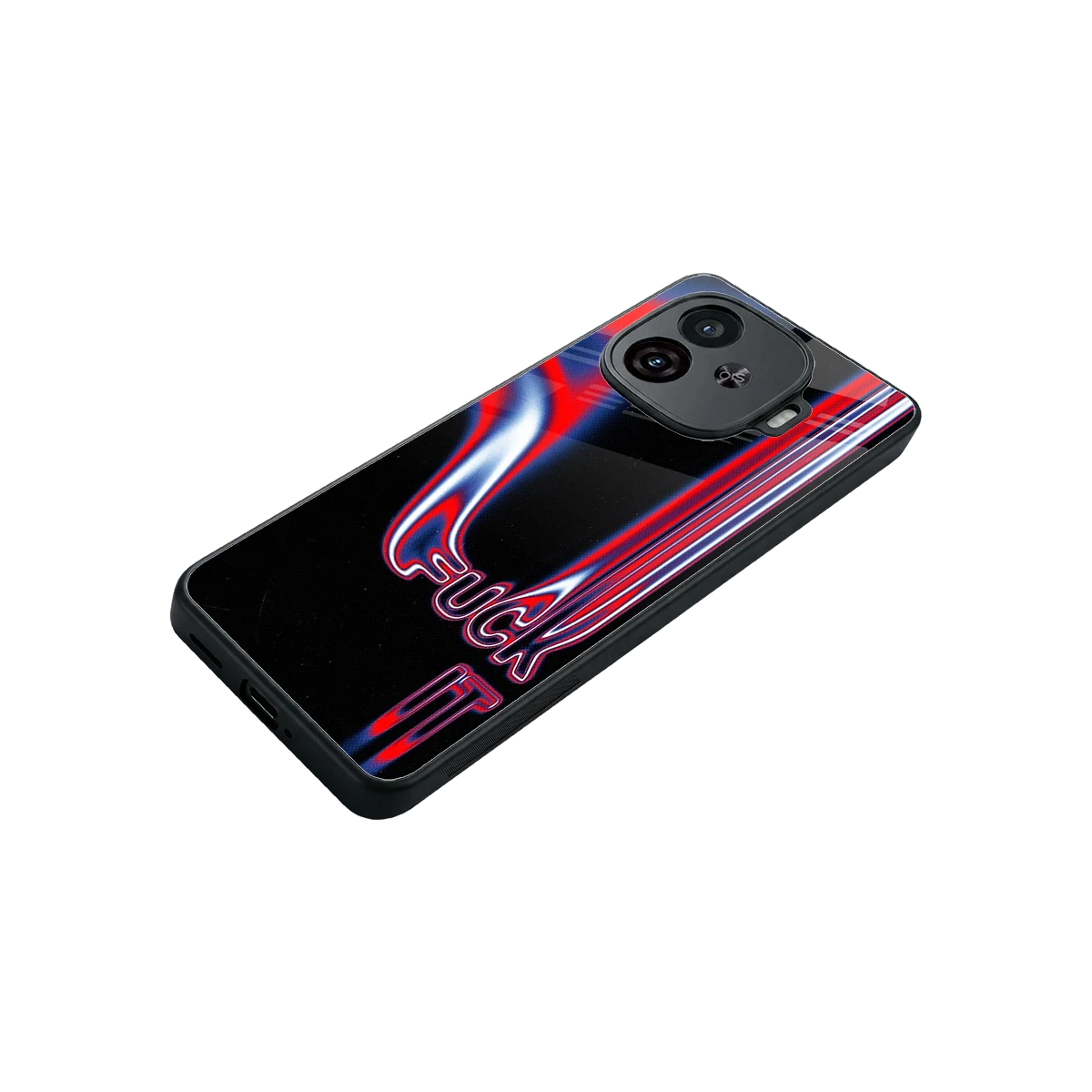 Carefree Glow stylish phone case for iqoo neo 10r 5g | glossy glass and slim fit