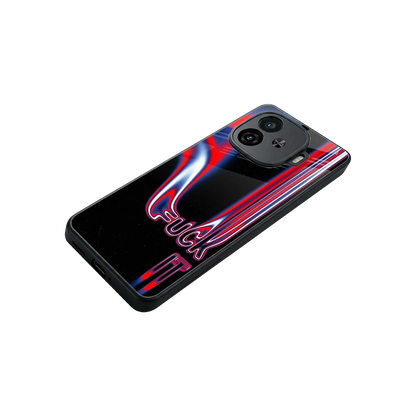 Carefree Glow stylish phone case for iqoo neo 10r 5g | glossy glass and slim fit