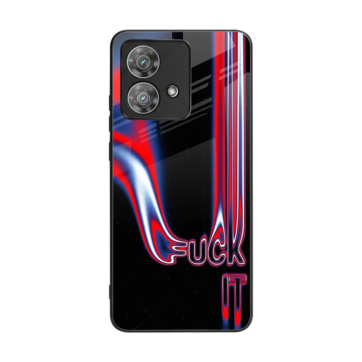 Carefree Glow back phone cover | glass case for motorola edge 40 neo 5g