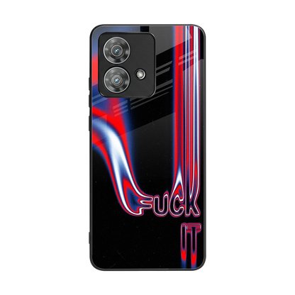Carefree Glow back phone cover | glass case for motorola edge 40 neo 5g