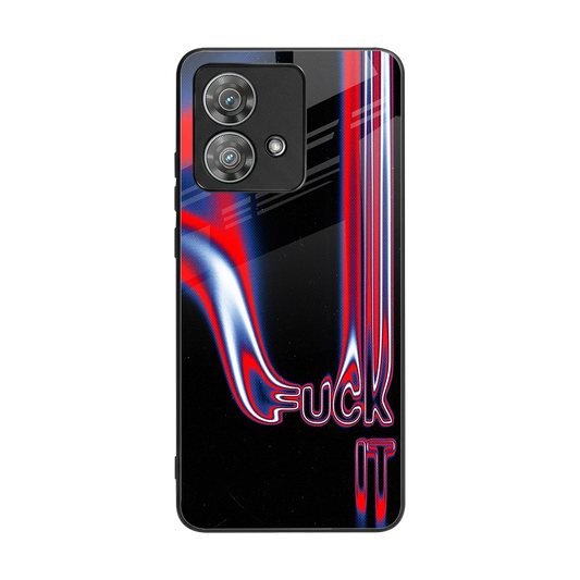 Carefree Glow back phone cover | glass case for motorola edge 40 neo 5g
