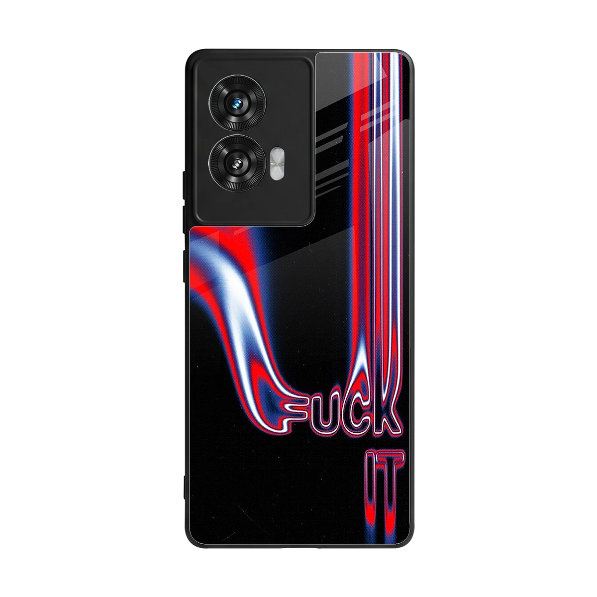 Carefree Glow back phone cover | glass case for motorola edge 50 fusion