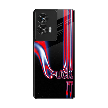 Carefree Glow back phone cover | glass case for motorola edge 50 fusion