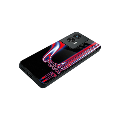 Carefree Glow stylish phone case for motorola edge 50 fusion | glossy glass and slim fit
