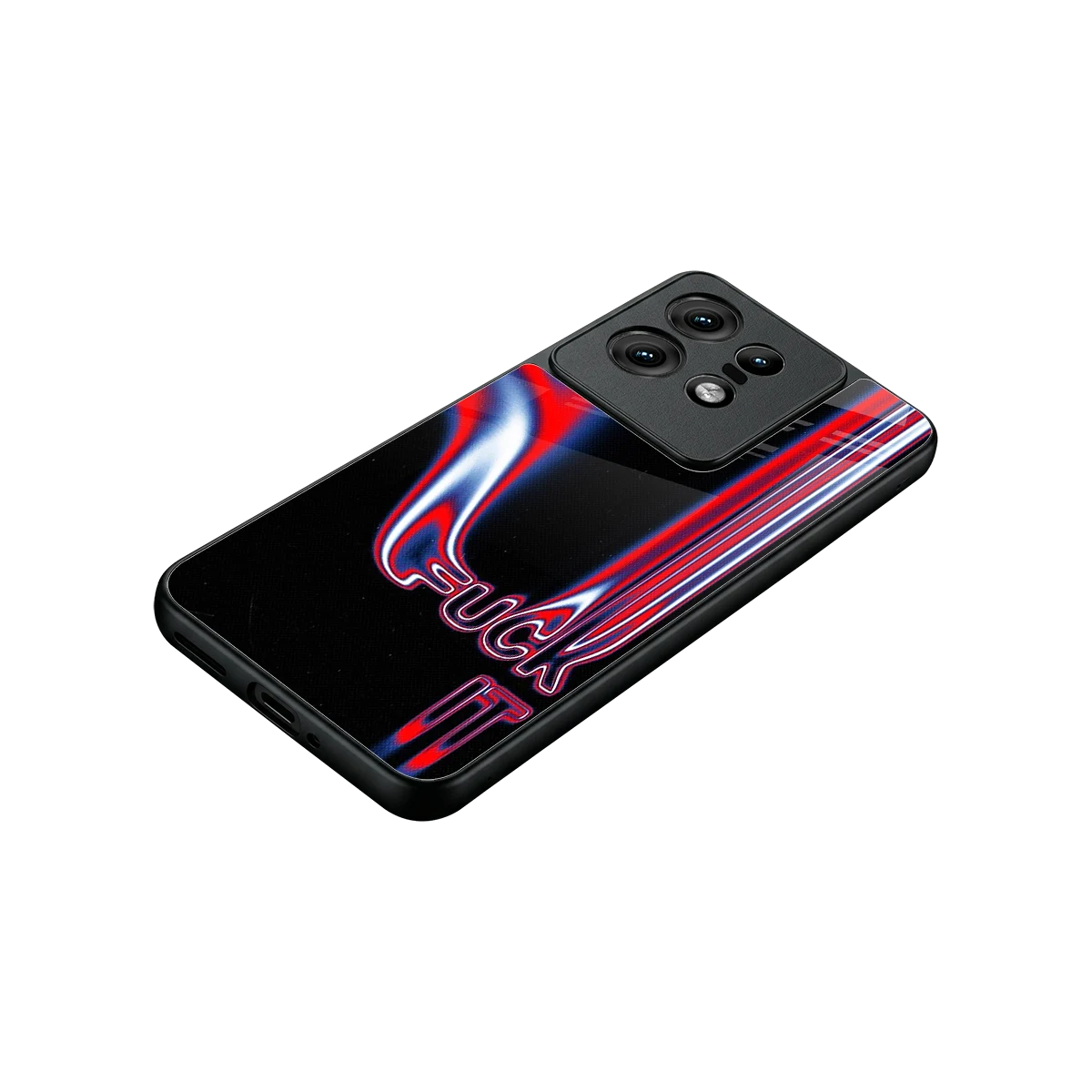 Carefree Glow stylish phone case for motorola edge 50 pro | glossy glass and slim fit
