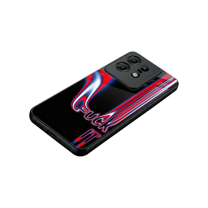 Carefree Glow stylish phone case for motorola edge 50 pro | glossy glass and slim fit