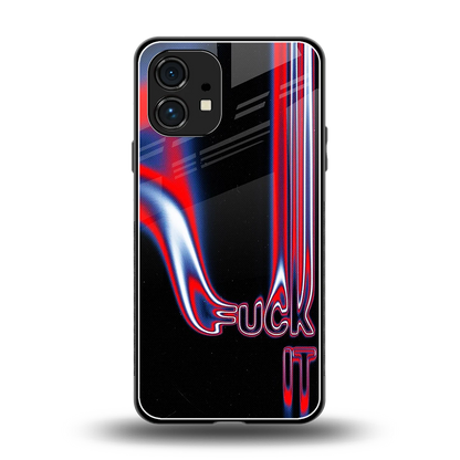 Carefree Glow back phone cover | glass case for nothing phone 1
