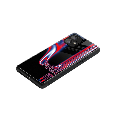 Carefree Glow stylish phone case for nothing phone 1 | glossy glass and slim fit