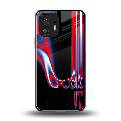 Carefree Glow back phone cover | glass case for nothing phone 2