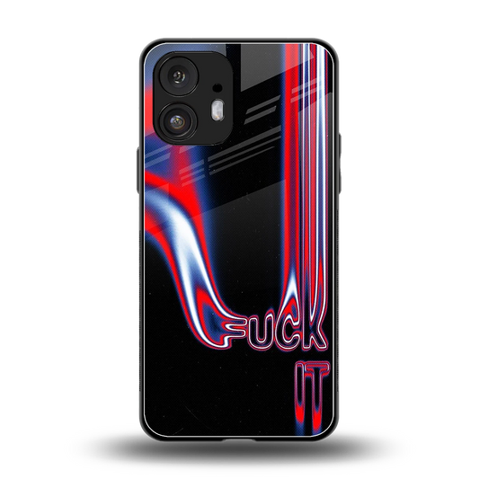 Carefree Glow back phone cover | glass case for nothing phone 2