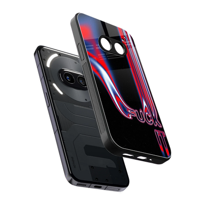Carefree Glow sleek nothing phone 2a cover with tempered glass back and TPU edges