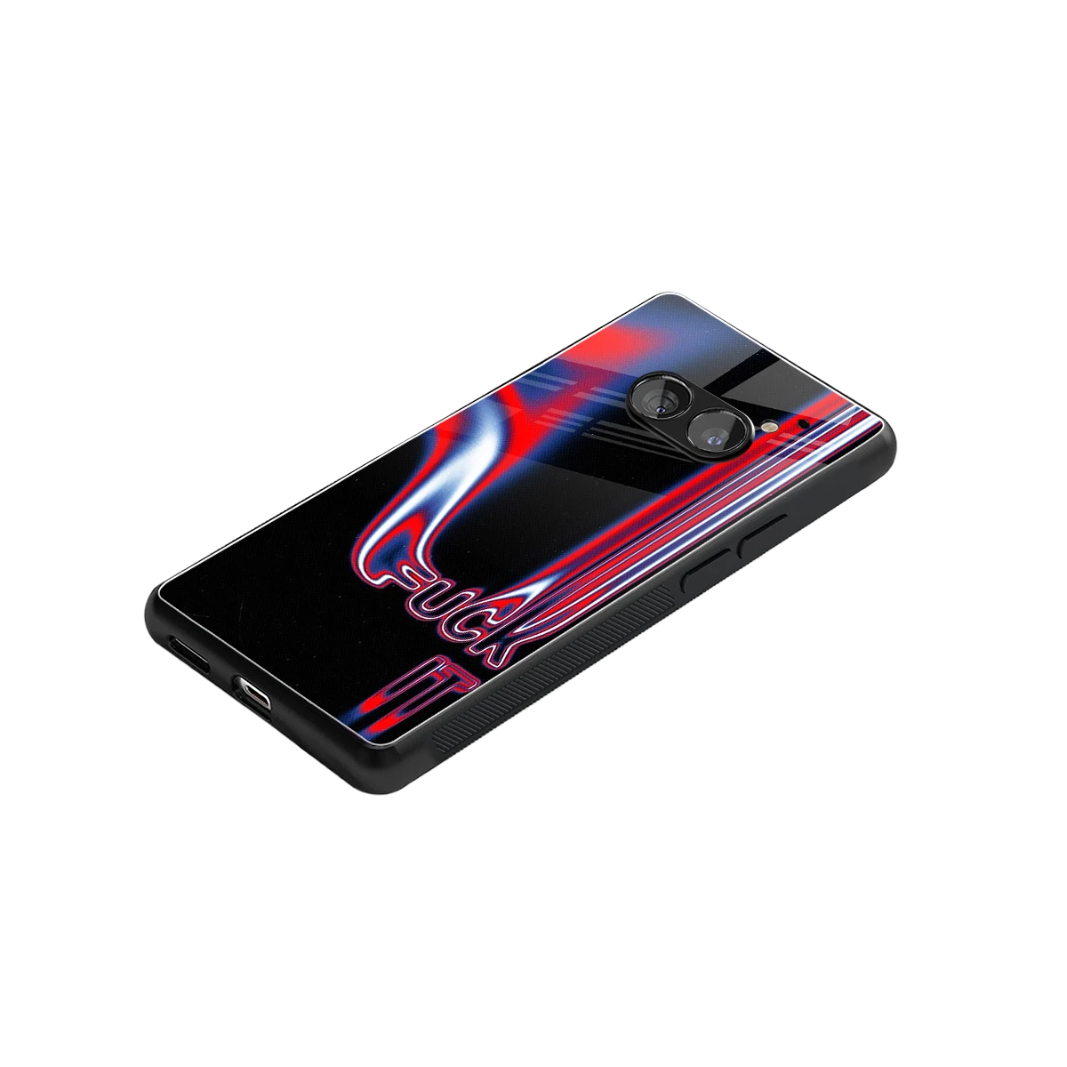 Carefree Glow stylish phone case for nothing phone 2a plus | glossy glass and slim fit