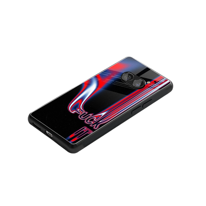 Carefree Glow stylish phone case for nothing phone 2a plus | glossy glass and slim fit