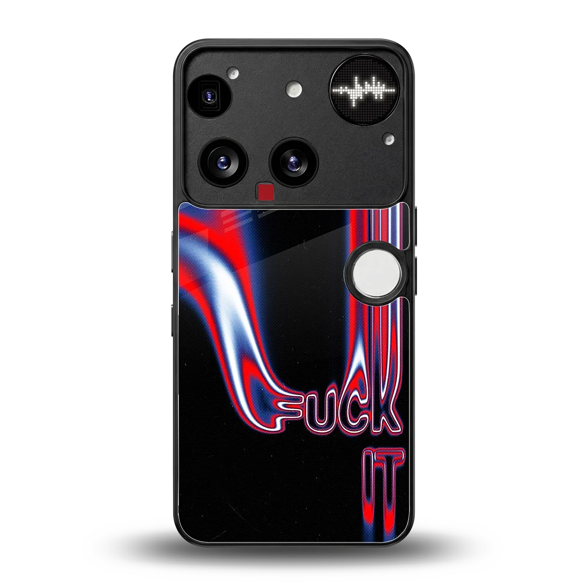 Carefree Glow back phone cover | glass case for nothing phone 3