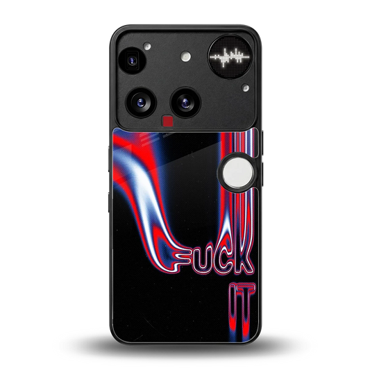 Carefree Glow back phone cover | glass case for nothing phone 3
