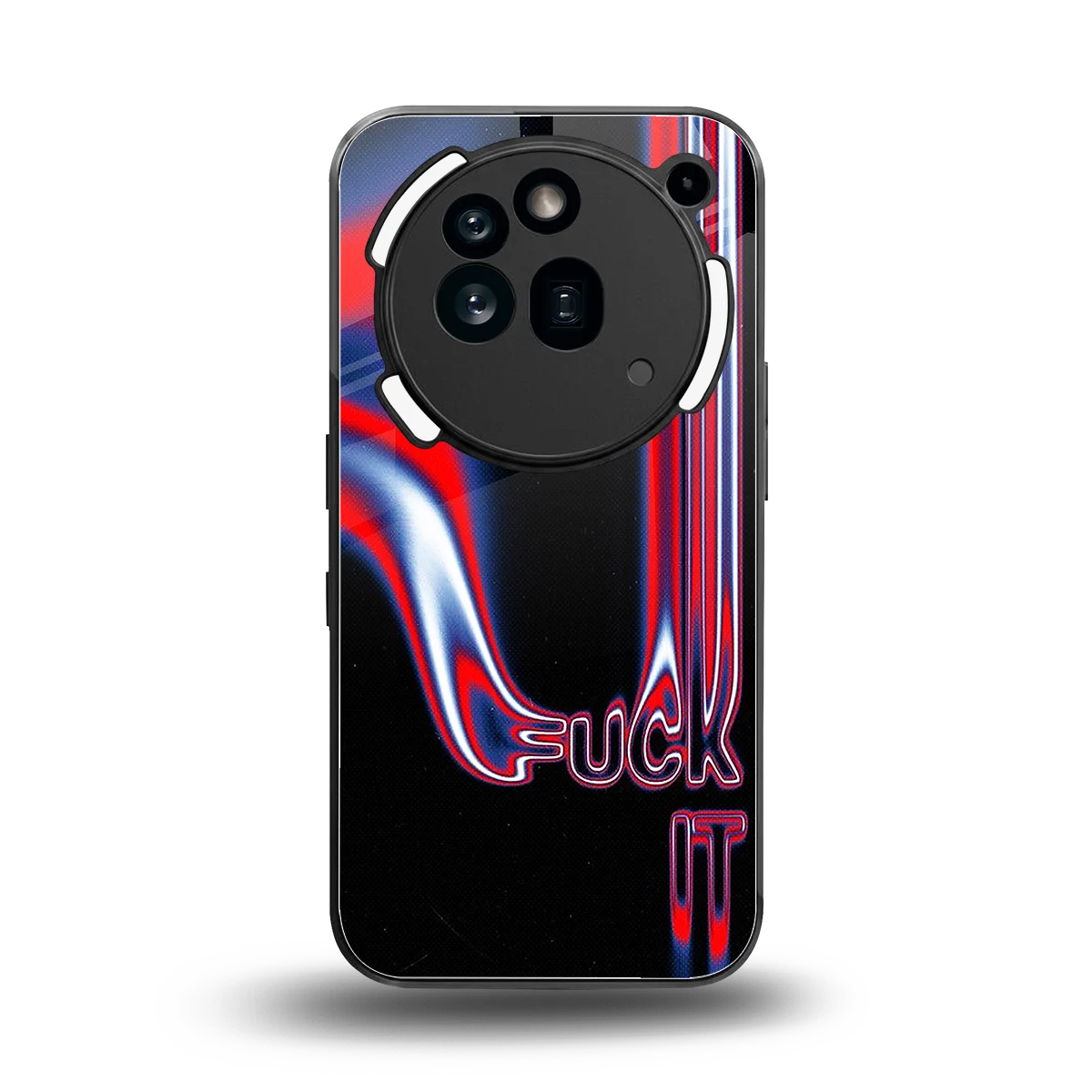 Carefree Glow back phone cover | glass case for nothing phone 3a pro