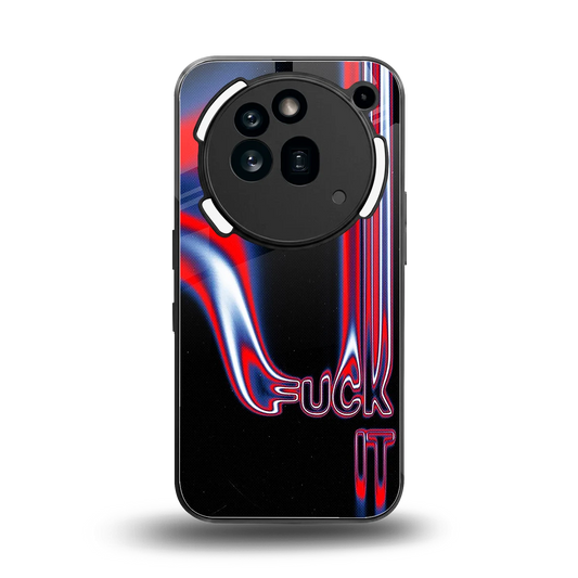 Carefree Glow back phone cover | glass case for nothing phone 3a pro