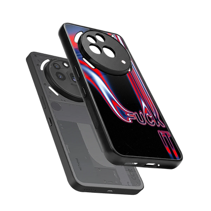 Carefree Glow sleek nothing phone 3a pro cover with tempered glass back and TPU edges