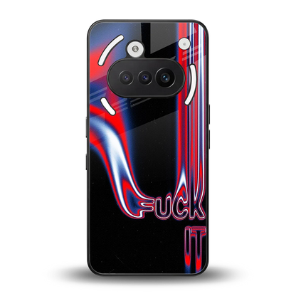 Carefree Glow back phone cover | glass case for nothing phone 3a