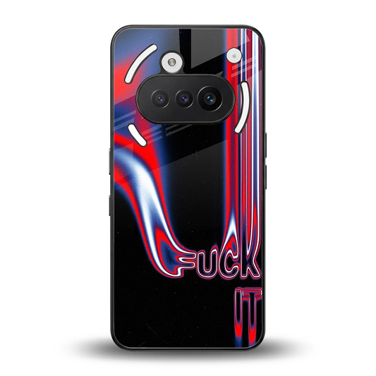 Carefree Glow back phone cover | glass case for nothing phone 3a