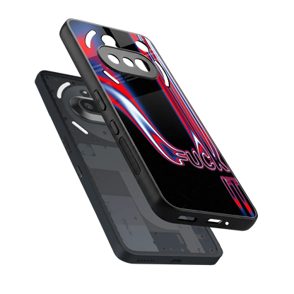 Carefree Glow sleek nothing phone 3a cover with tempered glass back and TPU edges