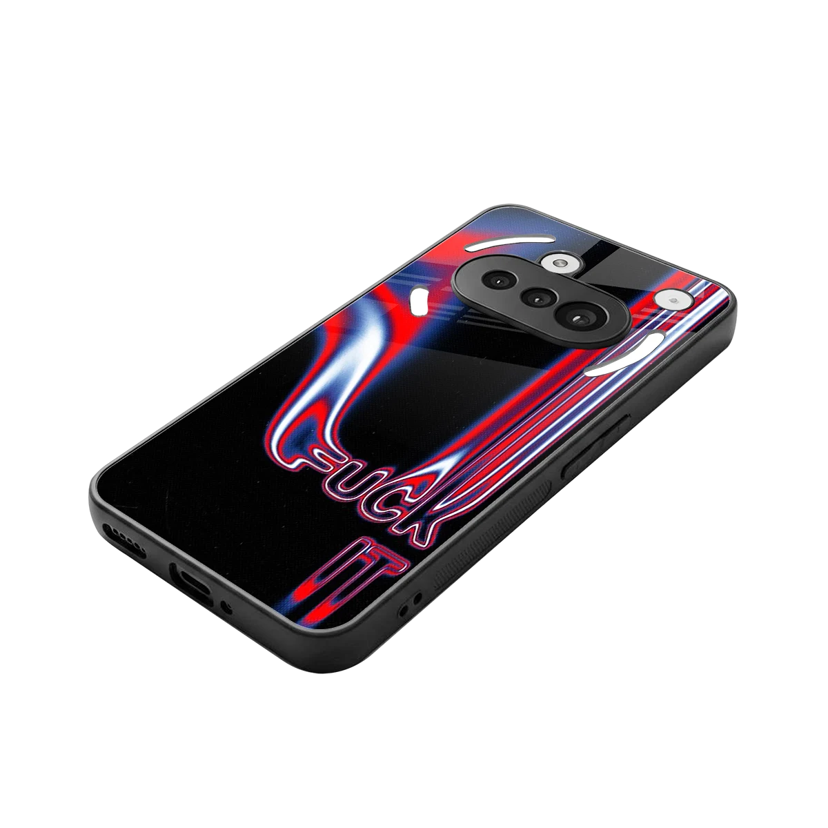 Carefree Glow stylish phone case for nothing phone 3a | glossy glass and slim fit