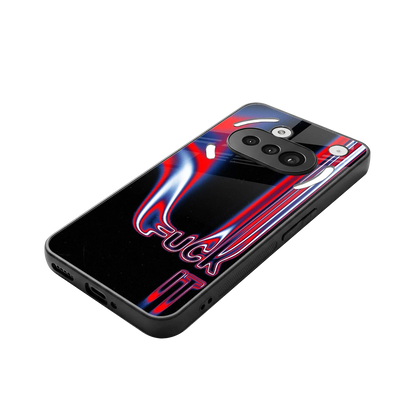 Carefree Glow stylish phone case for nothing phone 3a | glossy glass and slim fit