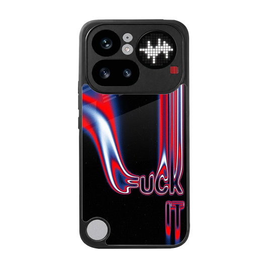 Carefree Glow back phone cover | glass case for nothing phone 4a pro