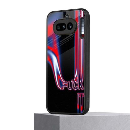 Carefree Glow nothing phone 4a mobile cover | shockproof glass phone case