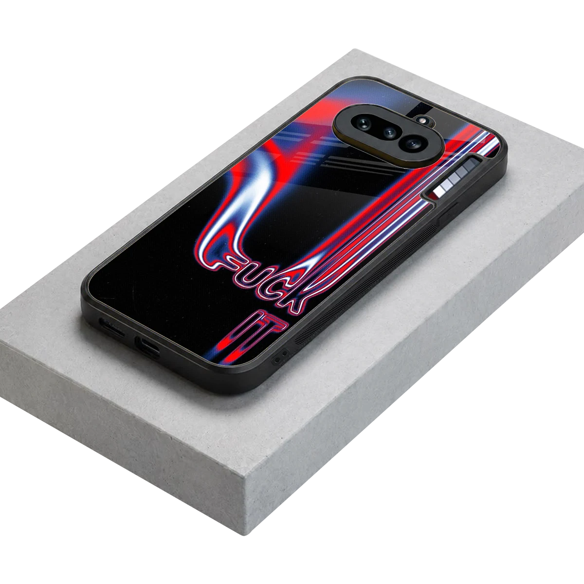 Carefree Glow stylish phone case for nothing phone 4a | glossy glass and slim fit