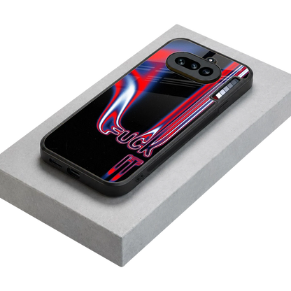 Carefree Glow stylish phone case for nothing phone 4a | glossy glass and slim fit