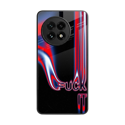 Carefree Glow back phone cover | glass case for oneplus 13r