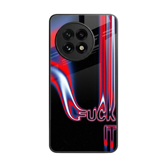 Carefree Glow back phone cover | glass case for oneplus 13r