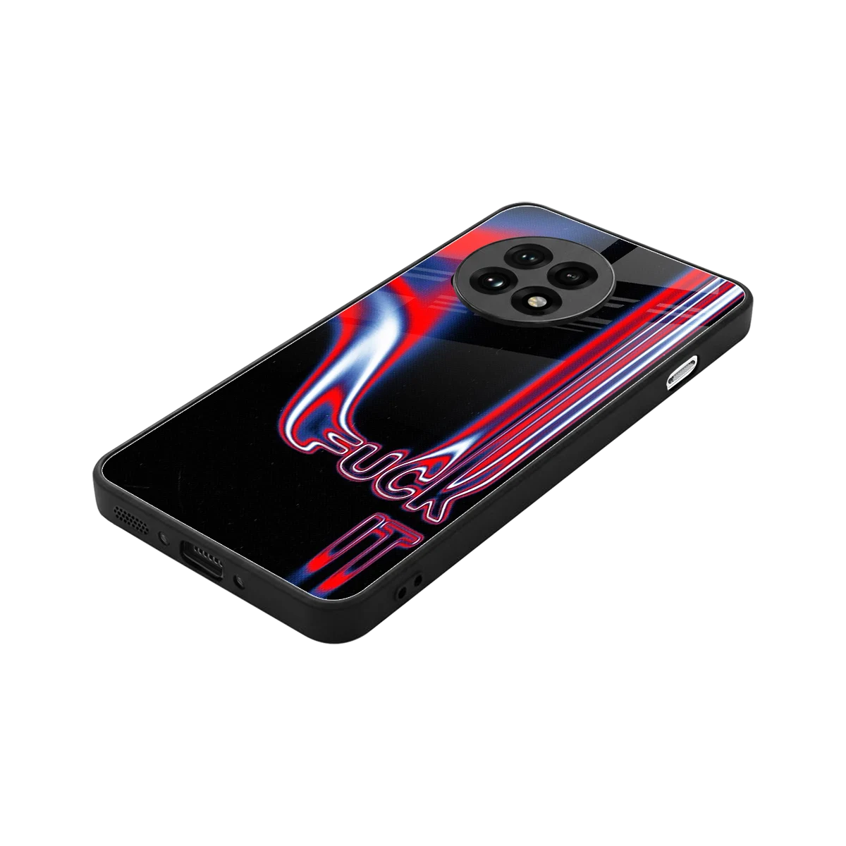 Carefree Glow stylish phone case for oneplus 13r | glossy glass and slim fit