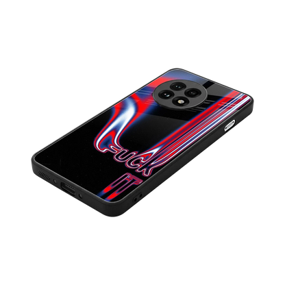 Carefree Glow stylish phone case for oneplus 13r | glossy glass and slim fit