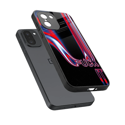 Carefree Glow sleek oneplus 15r cover with tempered glass back and TPU edges