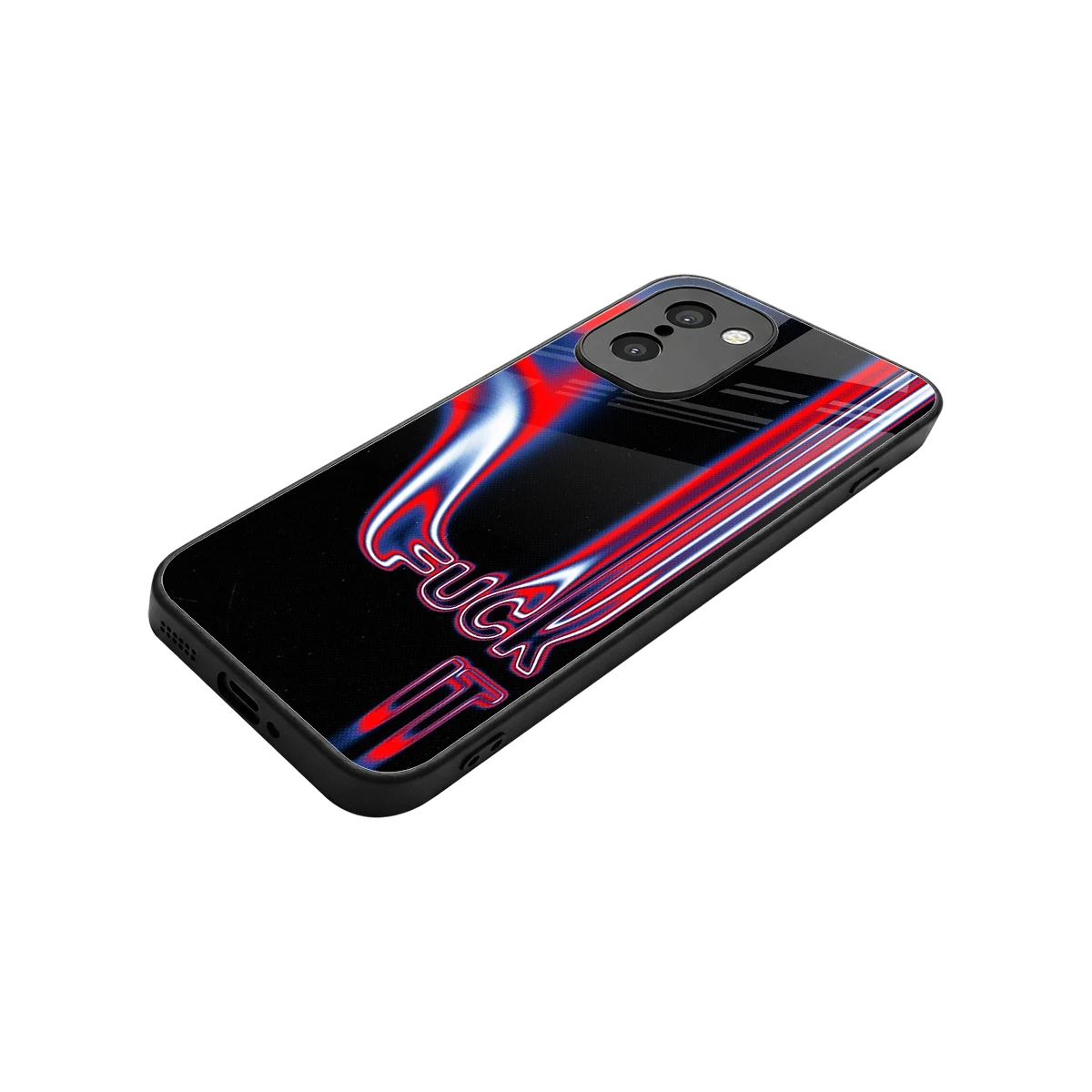 Carefree Glow stylish phone case for oneplus 15r | glossy glass and slim fit
