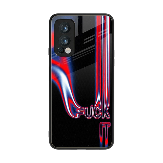 Carefree Glow back phone cover | glass case for oneplus nord 2