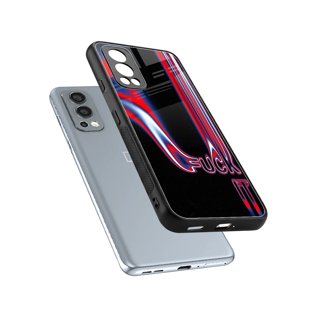 Carefree Glow sleek oneplus nord 2 cover with tempered glass back and TPU edges