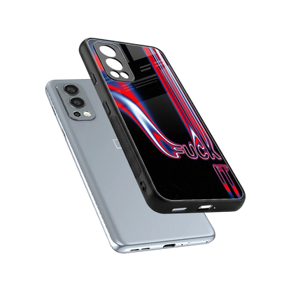 Carefree Glow sleek oneplus nord 2 cover with tempered glass back and TPU edges