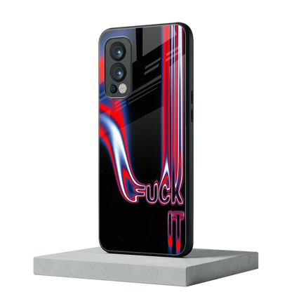 Carefree Glow oneplus nord 2 mobile cover | shockproof glass phone case