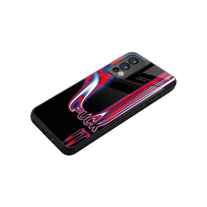 Carefree Glow stylish phone case for oneplus nord 2 | glossy glass and slim fit